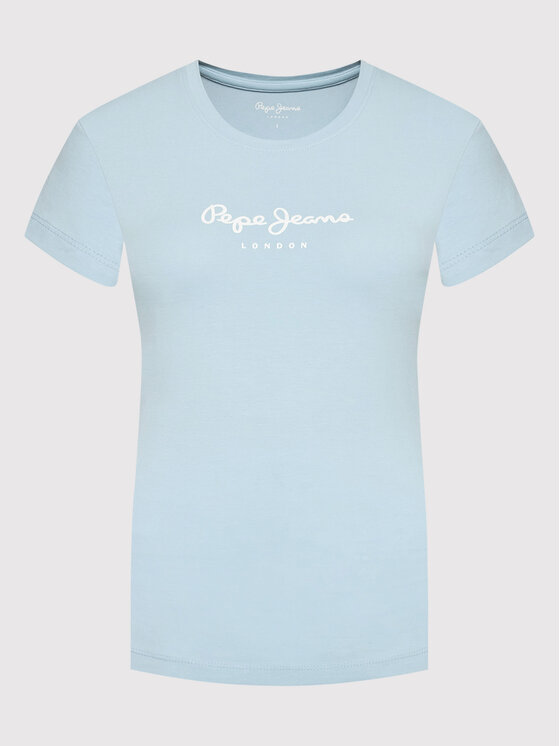 Pepe Jeans Pepe Jeans T-shirt New Virgina PL505202 Blu Slim Fit