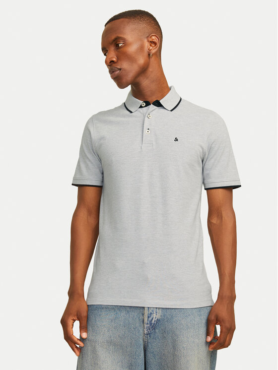 Jack & Jones Jack & Jones Conjunto de camisetas polo Paulos 12191216 Gris Slim Fit