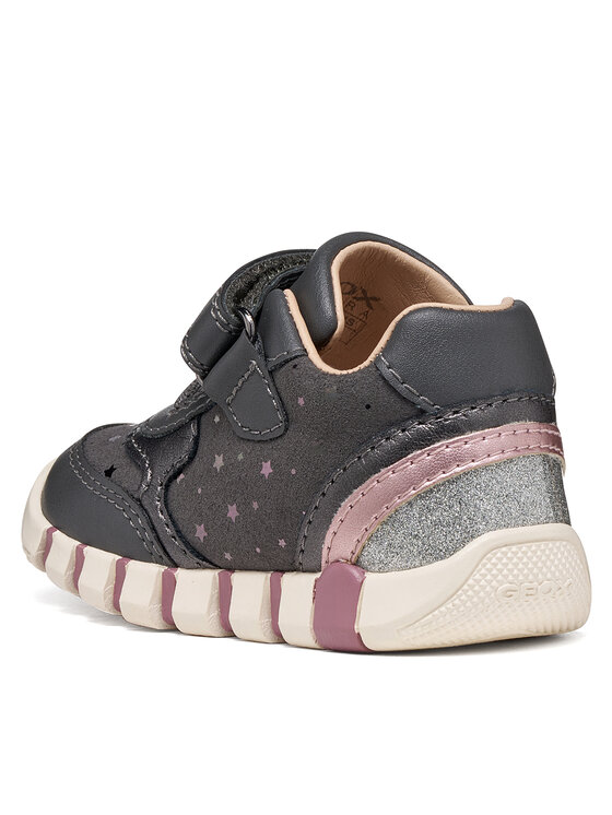 Geox Snīkeri Geox B Iupidoo Girl B5658B 0DHBC C0710 Tumši pelēka