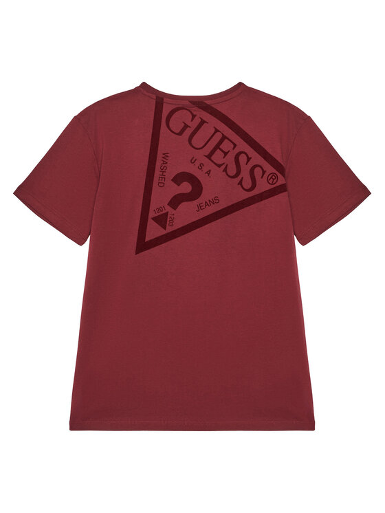 Guess Guess Футболка L5YI39 K8HM4 Бордовий Regular Fit