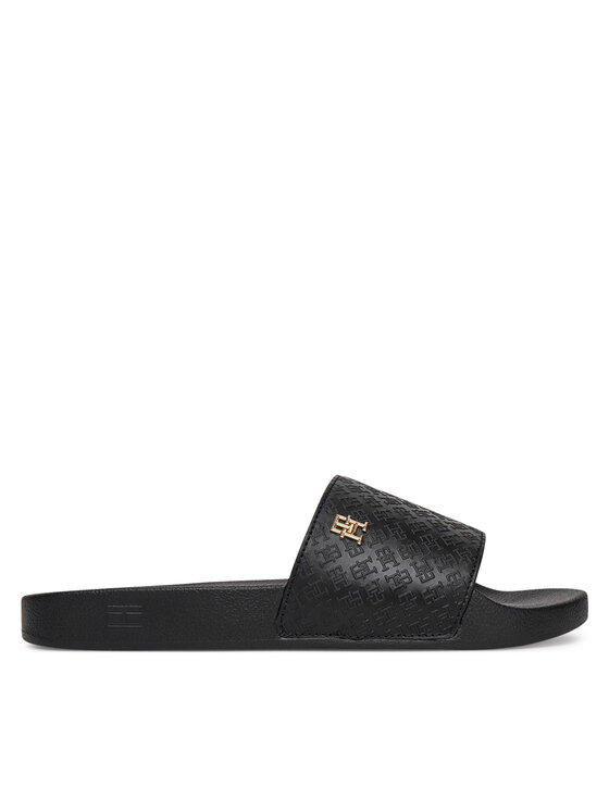 Tommy Hilfiger Παντόφλες Tommy Hilfiger Th Monogram Poolside FW0FW08525 Μαύρο