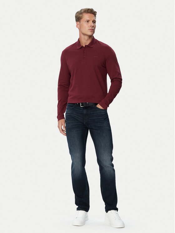 HUGO HUGO Polo Donoslong 50547358 Guinda/burdeos Regular Fit