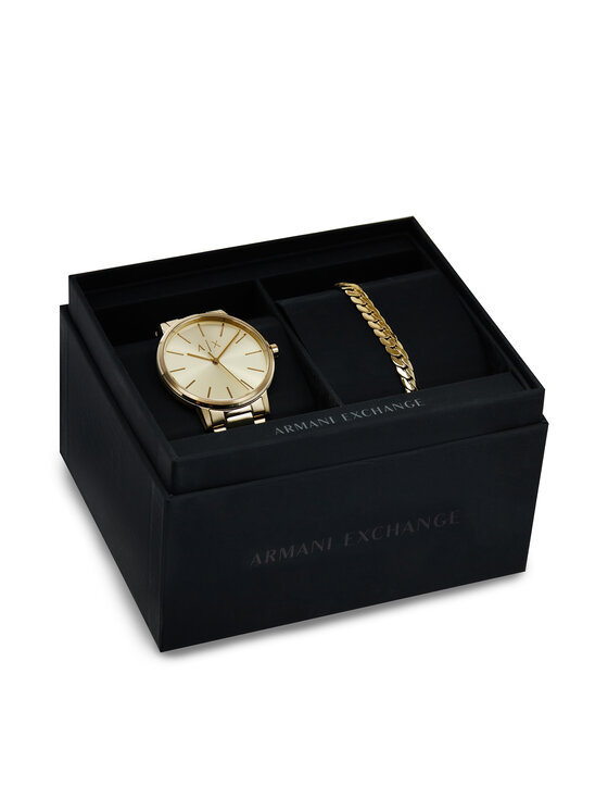 Armani Exchange Годинник Armani Exchange AX7144SET Золотий