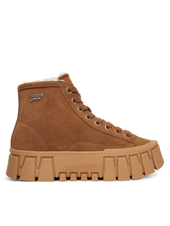Tommy Jeans Μποτίνια Tommy Jeans Tjw Platform Sneaker Mc Wl EN0EN03134 Καφέ