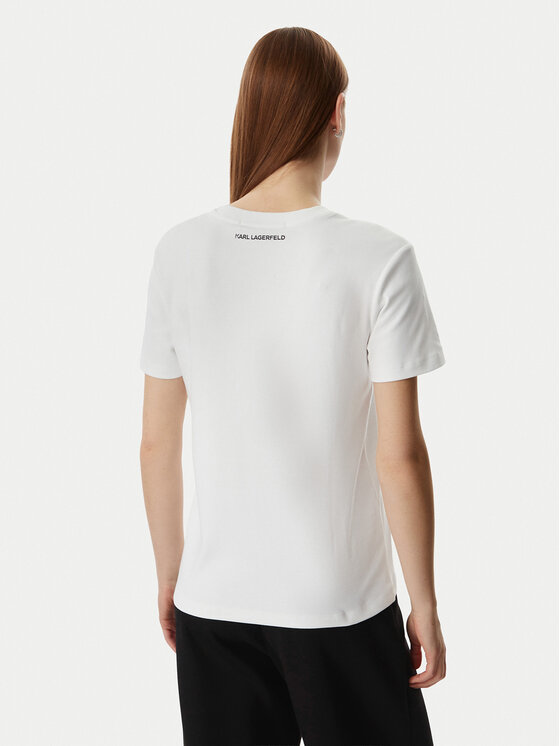 KARL LAGERFELD KARL LAGERFELD Camiseta A3W17077 Blanco Regular Fit