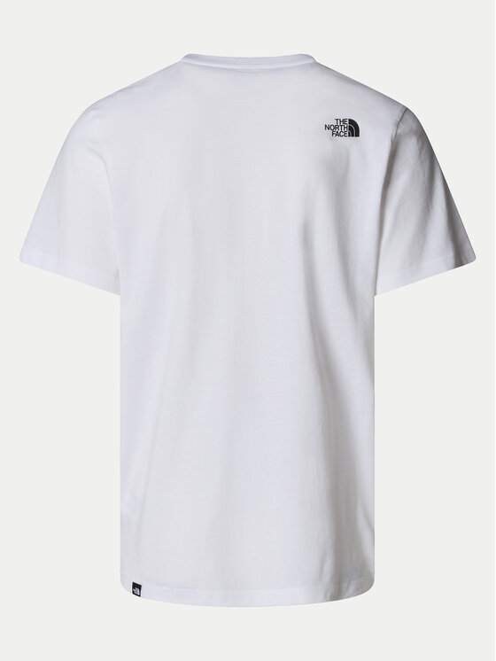 The North Face The North Face Majica Easy NF0A8A6C Bela Regular Fit