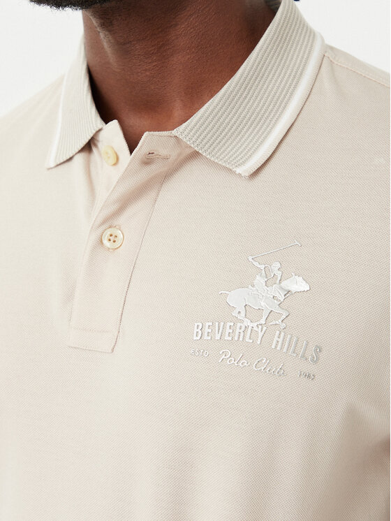 Beverly Hills Polo Club Beverly Hills Polo Club Polo M2607-HR Beis Regular Fit