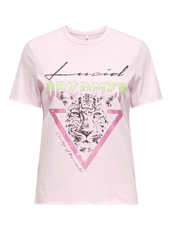 ONLY ONLY Футболка Lucy 15307412 Рожевий Regular Fit