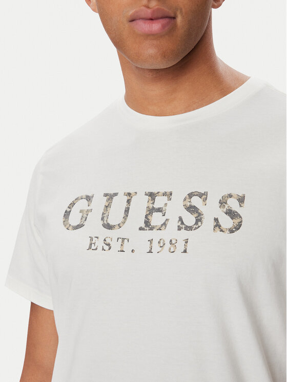 Guess Guess Camiseta M6BI73 K6674 Crema Regular Fit