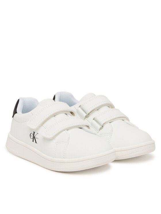 Calvin Klein Sneakersy Calvin Klein Low Cut Velcro V1X9-83275-1355 Bílá
