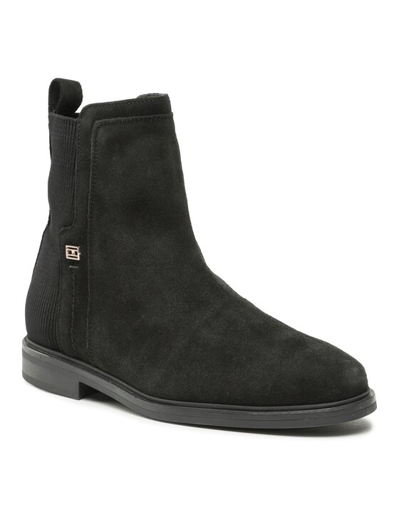 Tommy Hilfiger Боти Tommy Hilfiger Tommy Essentials Boot FW0FW07474 Черен