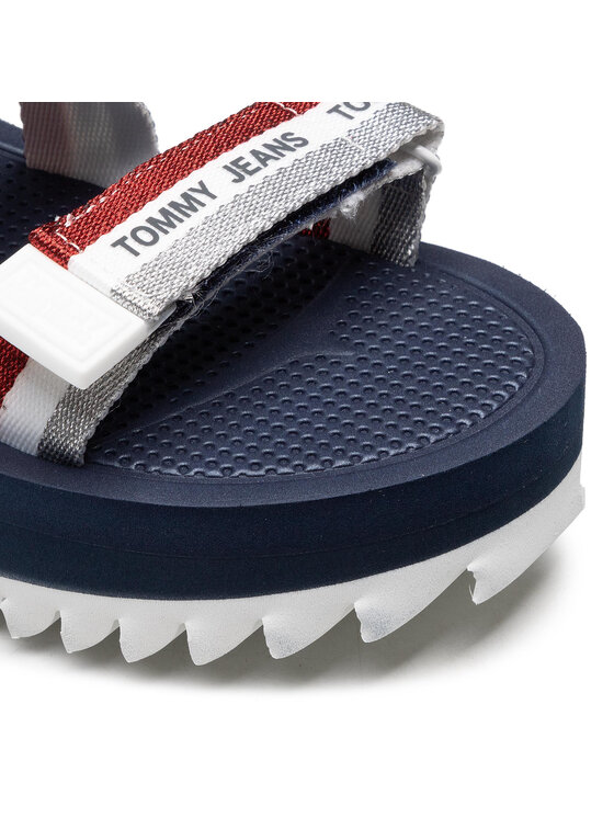 Tommy Jeans Σανδάλια Tommy Jeans Lurex Webbing Strappy Sandal EN0EN01325 Έγχρωμο