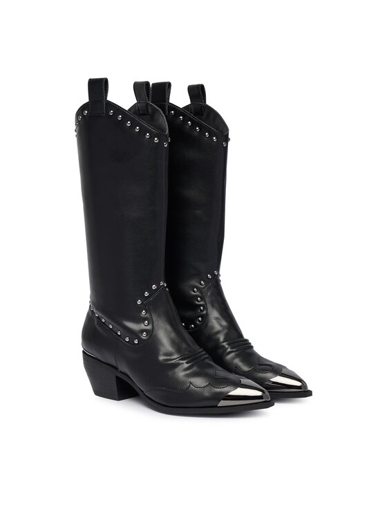 Just Cavalli Kovbojská obuv Just Cavalli 81RA3S57 ZPC31 Černá