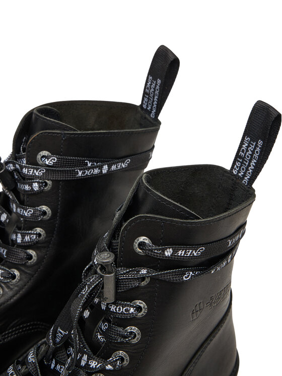 NEW ROCK Šnurovacia obuv NEW ROCK M-WALL084NP-C8 Čierna