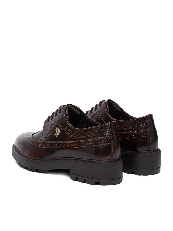 U.S. Polo Assn. Félcipő U.S. Polo Assn. EO-ANYA001W/GL1 Sötétbarna