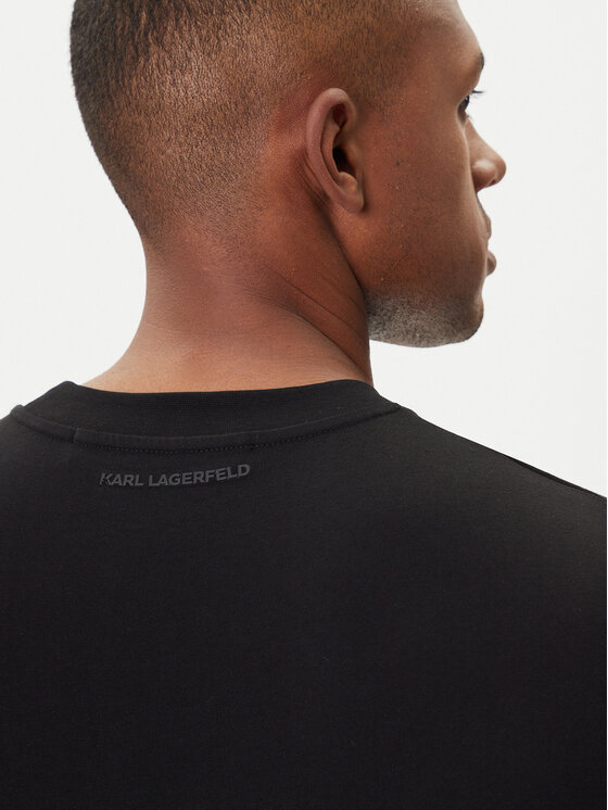 KARL LAGERFELD KARL LAGERFELD Camiseta 755036 554225 Negro Regular Fit
