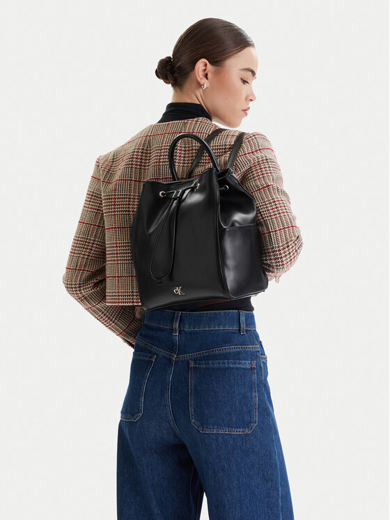 Calvin Klein Ruksak Calvin Klein Ck Drawstring Backpack LV04F3329G Čierna