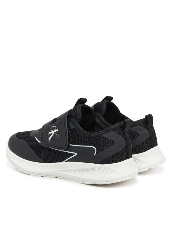 Calvin Klein Jeans Sneakersy Calvin Klein Jeans Low Cut Velcro Sneaker V1X9-83001-1697 S Černá