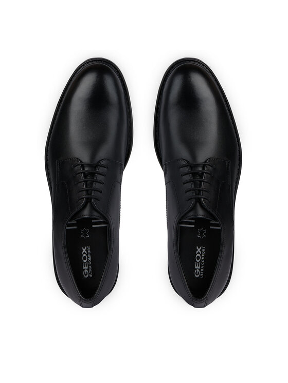 Geox Īsi apavi Geox Stringate U45CGB-00043 C9999 Melns