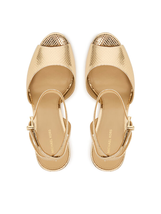 MICHAEL Michael Kors Босоніжки MICHAEL Michael Kors Rosie High 40S6RSHS1M Золотий