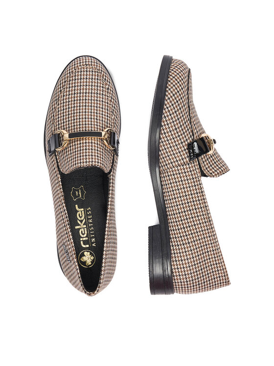 Rieker Loafersy Rieker CEO-46264-60 Beżowy