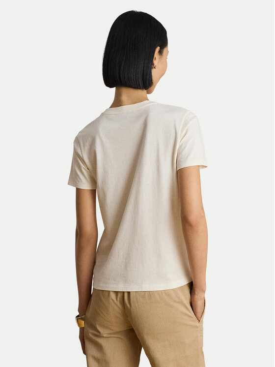 LAUREN RALPH LAUREN LAUREN RALPH LAUREN Camiseta 200P13943002 Crema Regular Fit