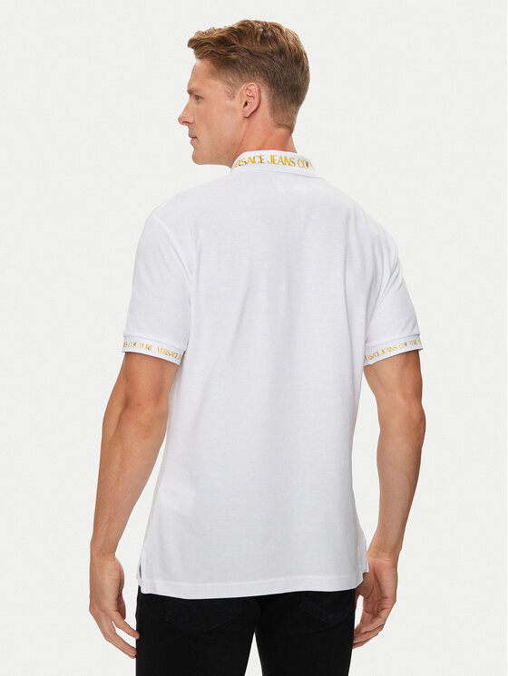 Versace Jeans Couture Versace Jeans Couture Поло 76GAGT00 Білий Regular Fit