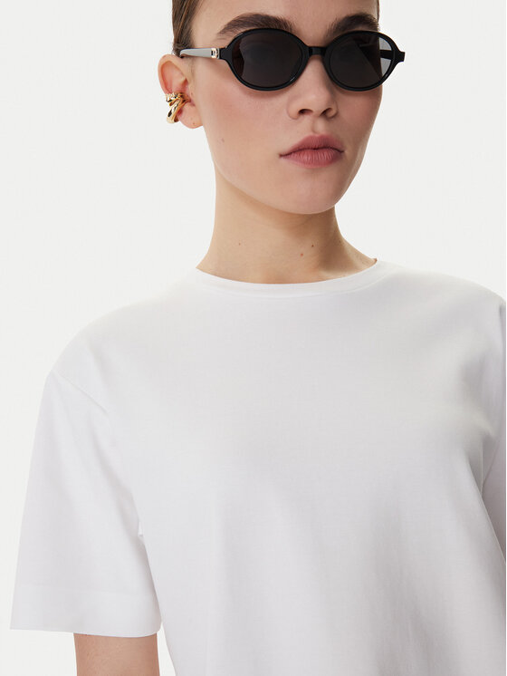 Weekend Max Mara Weekend Max Mara Camiseta Multid 2615941031 Blanco Relaxed Fit