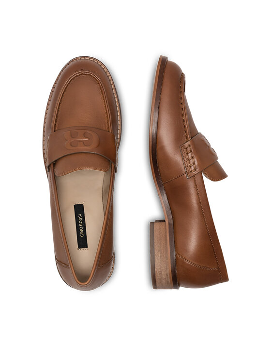 GINO ROSSI Loaferice Gino Rossi SIDE-113746 Smeđa