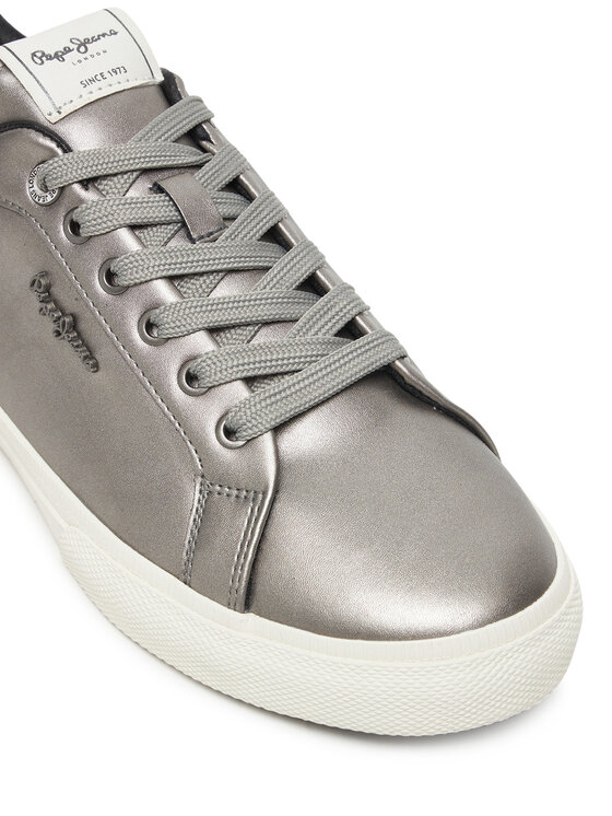 Pepe Jeans Sneakersy Pepe Jeans Kenton Glam W PLS300005 Stříbrná
