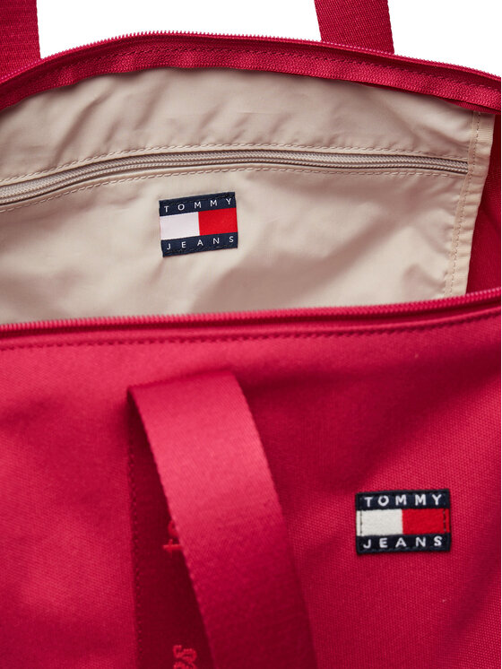 Tommy Jeans Táska Tommy Jeans Tjw Ess Daily Tote AW0AW19039 Piros