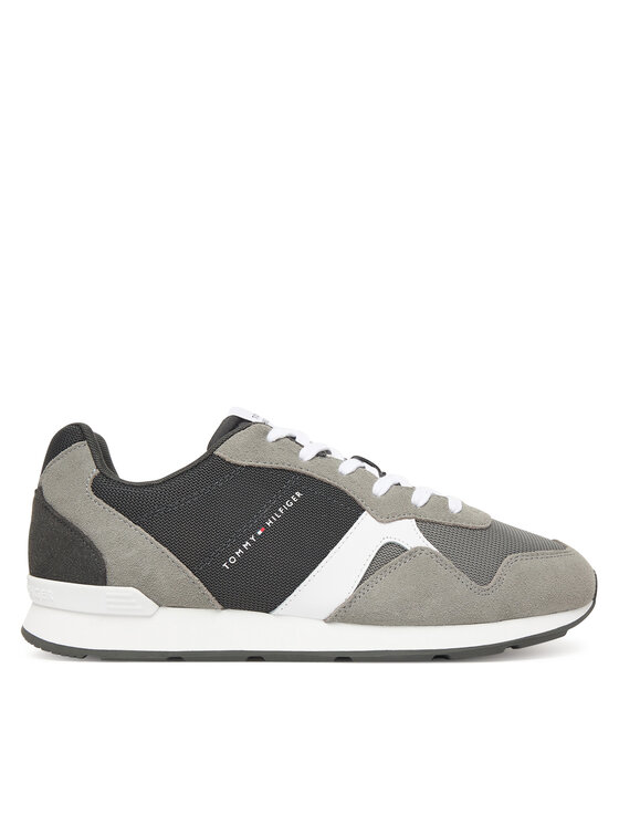 Tommy Hilfiger Tenisice Tommy Hilfiger Runner Icon Mix FM0FM05679 Siva