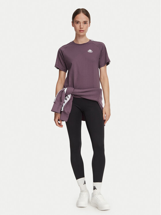 Kappa Kappa T-shirt 371U6WW Ljubičasta Regular Fit
