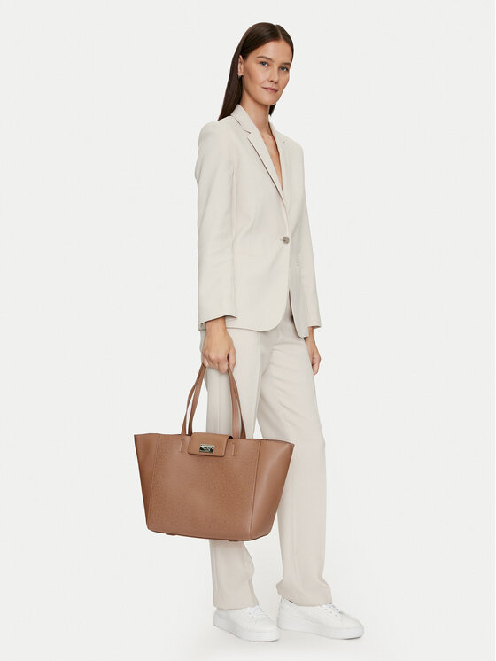 Calvin Klein Táska Calvin Klein Ck Push Medium Shopper K60K612147 Barna