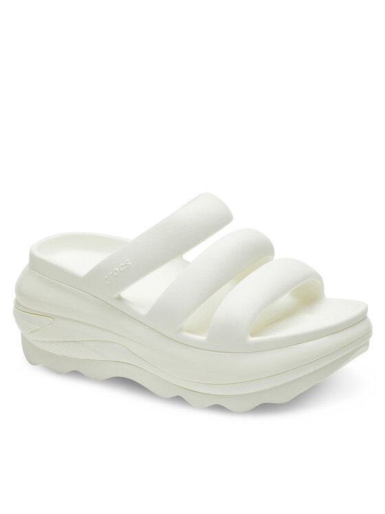 Crocs Шльопанці Crocs Mega Crush Triple Strap 209842 Écru