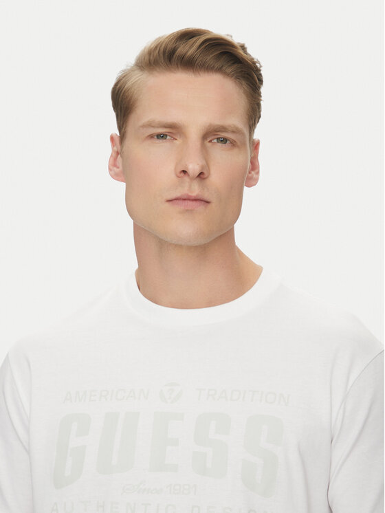 Guess Guess Футболка M5GI27 KBW41 Білий Regular Fit