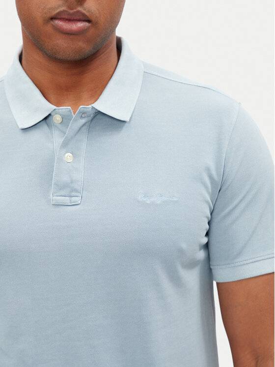 Pepe Jeans Pepe Jeans Polo majica New Oliver PM542099 Modra Regular Fit