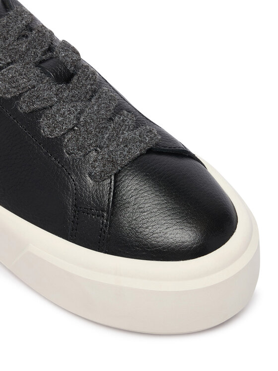 Calvin Klein Sneakersy Calvin Klein Flatform Laceup Lth Wl HW0HW03229 Czarny