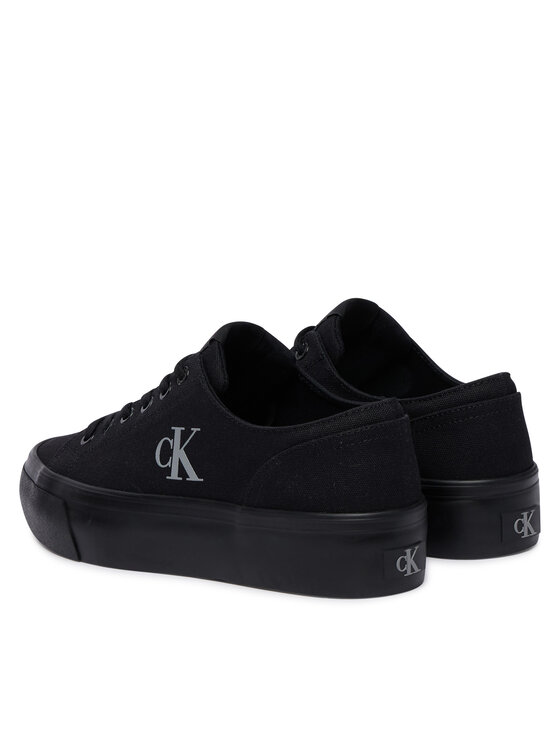 Calvin Klein Laisvalaikio batai Calvin Klein Vulc Flatform Low Canvas Mg YW0YW01763 Juoda