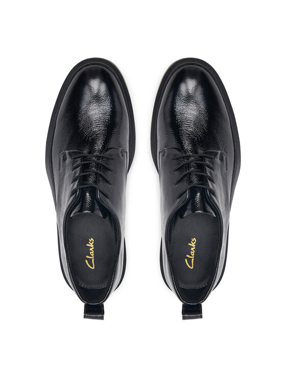 Clarks Оксфорди Clarks Previa Lace 26327264 Чорний
