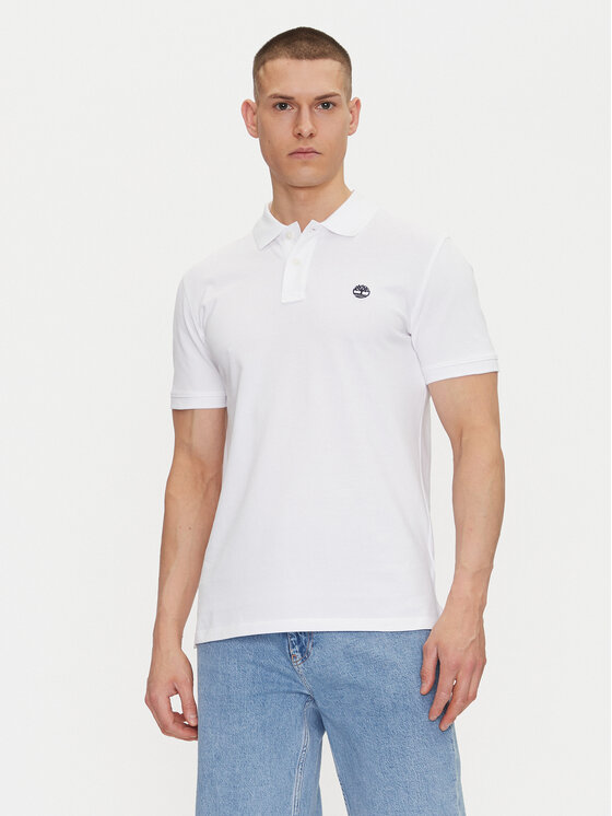 Timberland Timberland Поло TB0A6VDP Білий Regular Fit