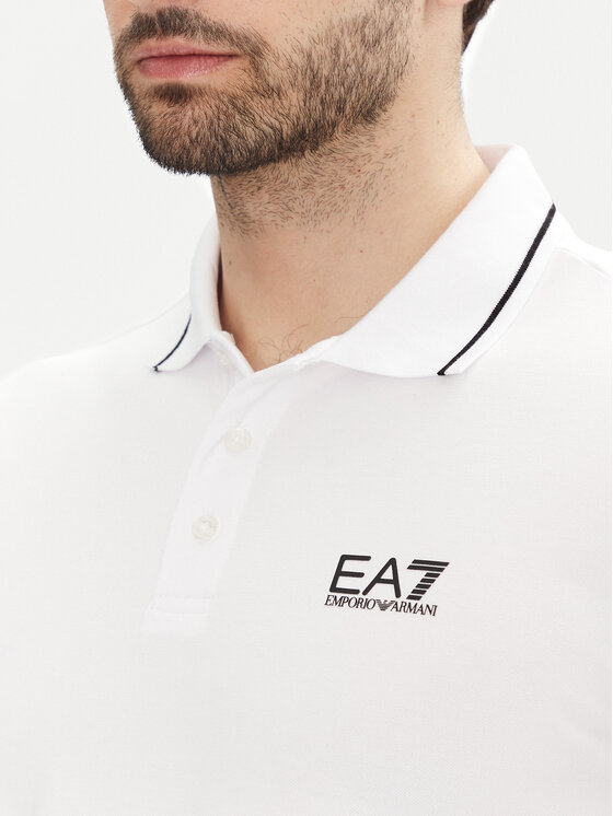 EA7 Emporio Armani EA7 Emporio Armani Polo 8NPF16 PJVUZ 1100 Bianco Slim Fit