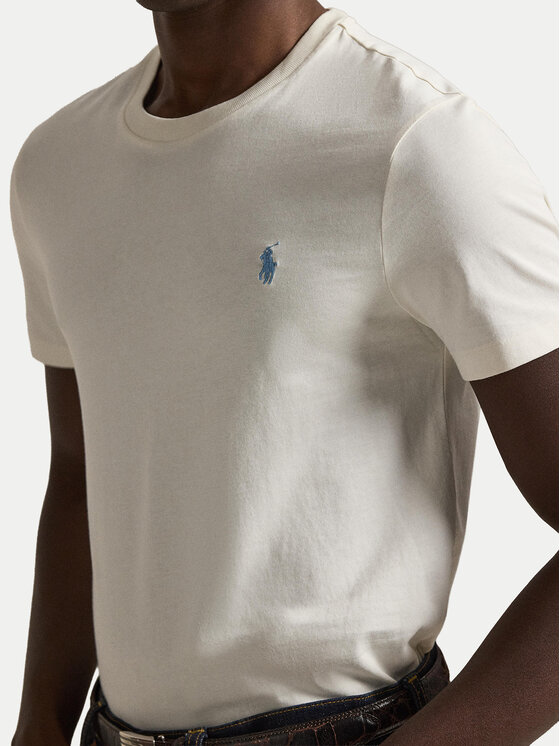 Polo Ralph Lauren Polo Ralph Lauren Camiseta 710671438524 Écru Slim Fit
