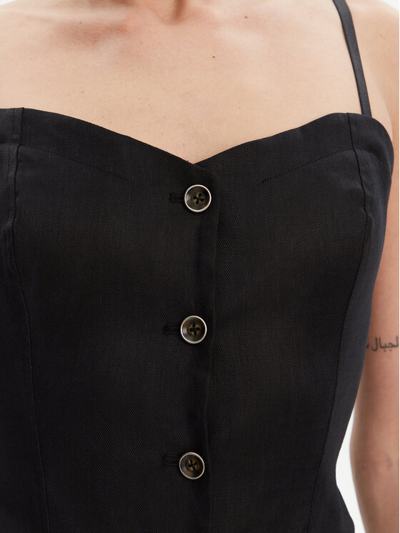 Guess Guess Топ W5GH0L WH5L2 Чорний Regular Fit
