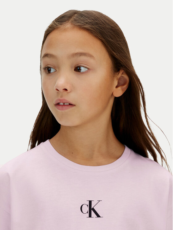 Calvin Klein Jeans Calvin Klein Jeans Camiseta Logo IG0IG02136 Rosa Boxy Fit