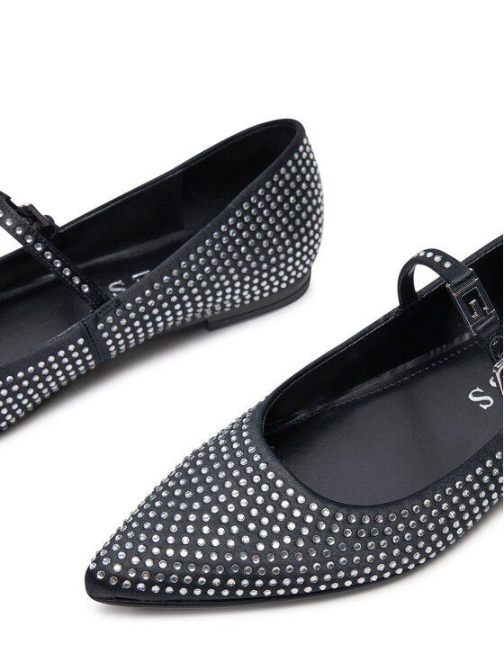 Guess Балетки Guess Dannely FLFDNN SAT08 Чорний