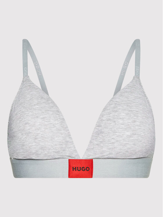 HUGO Hugo Бюстгальтер бралетт Triangle Red Label 50469647 Сірий