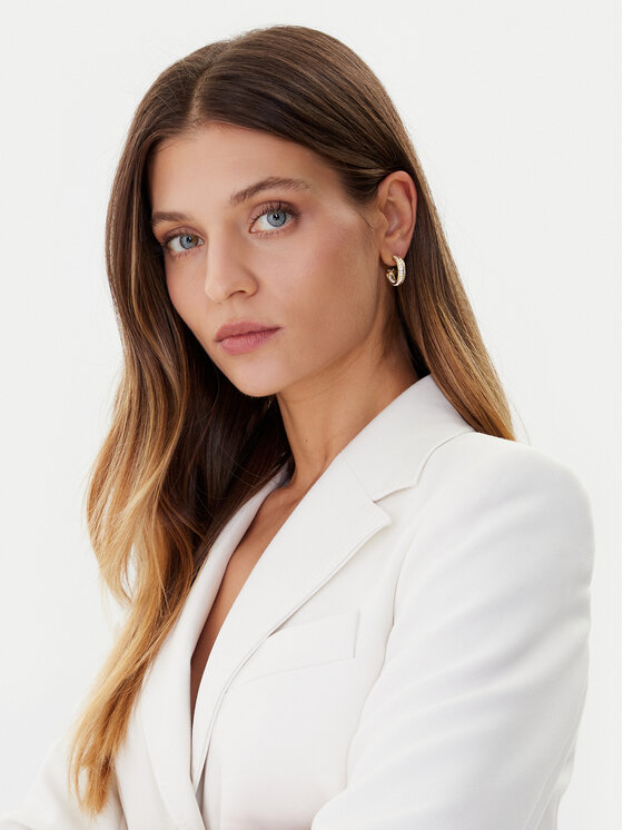 Guess Naušnice Guess JUBE05 444JW Zlatá