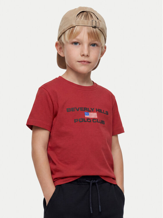 Beverly Hills Polo Club Beverly Hills Polo Club Футболка P-SS26B-TS0132 Червоний Regular Fit