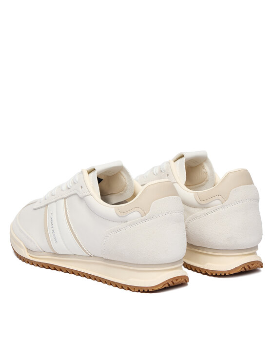 Tommy Jeans Zapatillas Tommy Jeans Tjw Low Profile Runner Lthr Mix EN0EN03001 Écru
